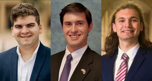 Headshots of the FarmSmart team side by side, from left Grant Muslow, Colin Raby and Julius Pallotta